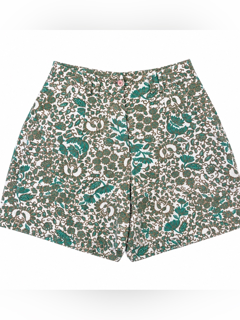 IZOD Women’s Printed Green & White Cotton Shorts